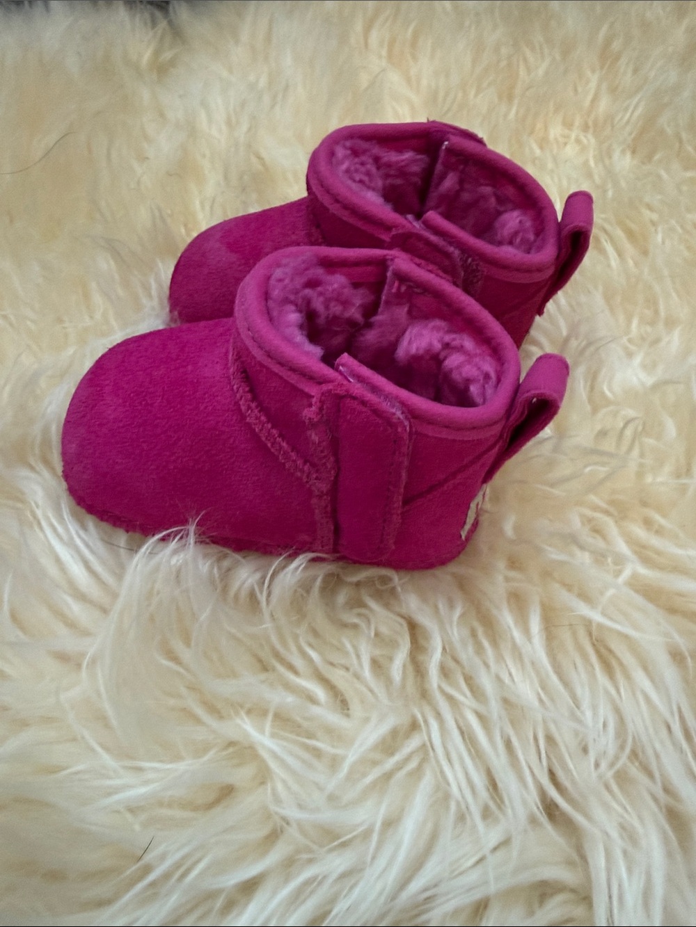 UGG Bright Fuchsia Infant Cozy Booties